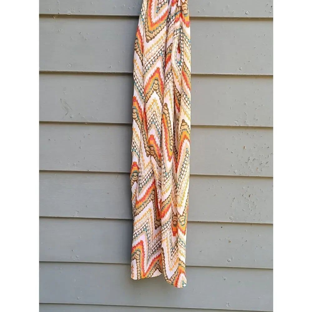 Fall Color Flame Stitch Infinity Scarf - Picture 5 of 8